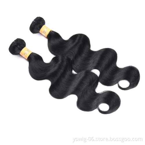 1B Natural Color Body Wave Long Brazilian Virgin Human Hair Weave Bundles Wholesale Colored Hair Bundles